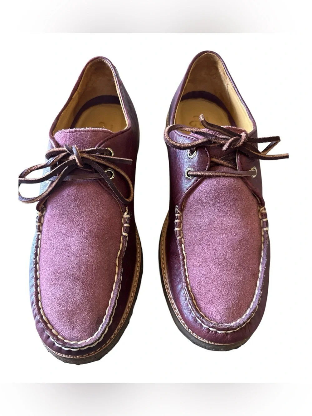 Sperry Men's Gold Cup 2-Eye Maroon Boat Shoes Nautical Preppy Sz 10.5 EUC #18351